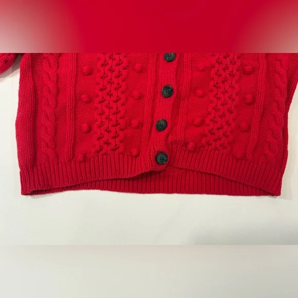 THE GREAT The Mountainside Cardigan in Deep Rose - Picture 11 of 16